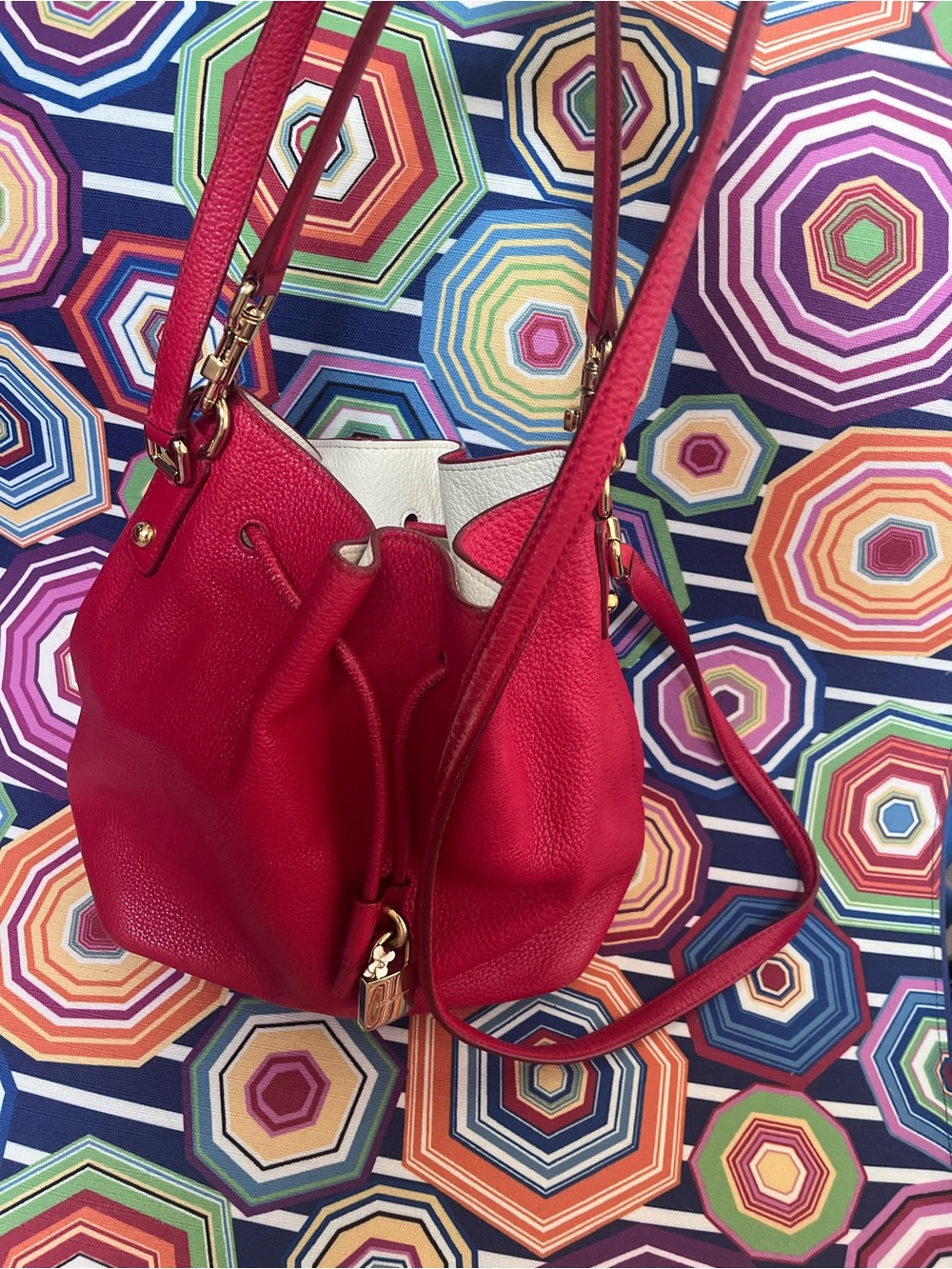 Dolce & Gabbana Soft Calf Leather Bucket Bag